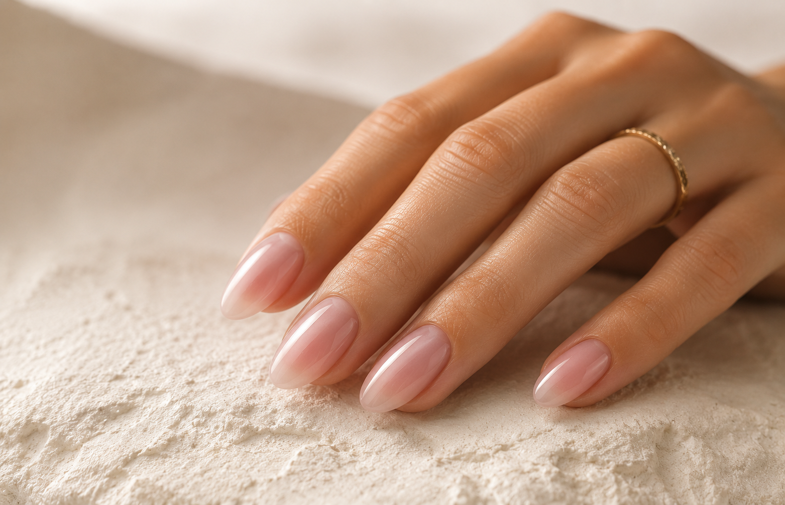 Builder gel nail extensions